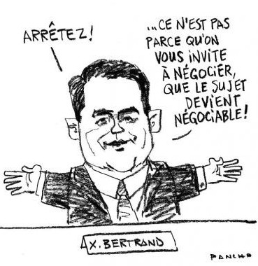 Xavier Bertrand, ministre du travail - par Pancho - 12 octobre 2007