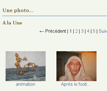 Accéder à la page de l’album A la Une