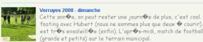 caractère étendu mal décodé