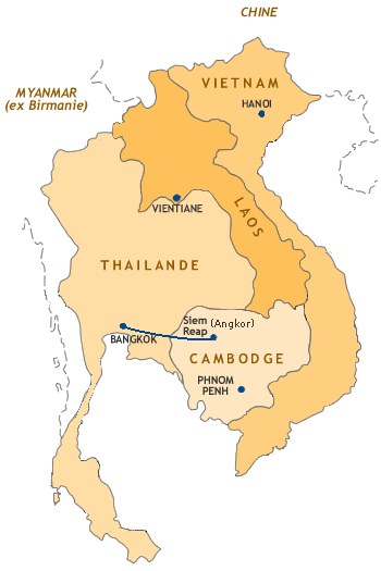 carte asie du sud-est