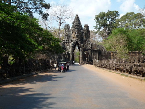 la porte Sud d’Angkor Thom