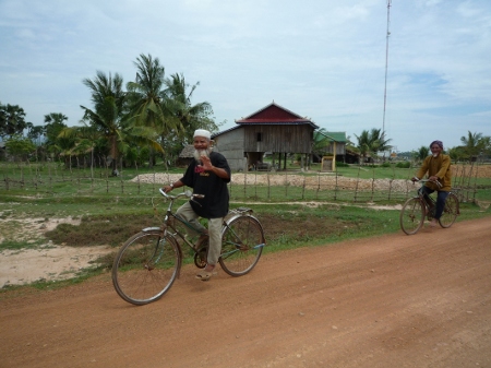 à bicyclette
