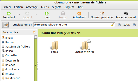 le répertoire Ubuntu One
