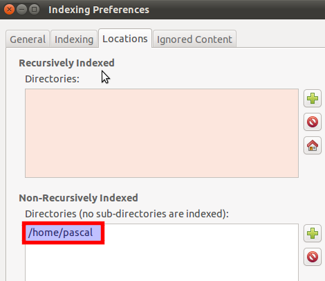 Indexing Preferences
