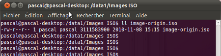 commande ll dans le terminal