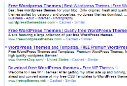 free wordpress themes sur google