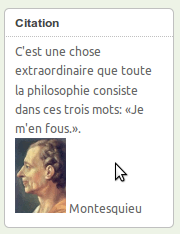 utterquotes intégré en widget