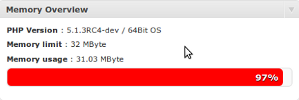 memory usage