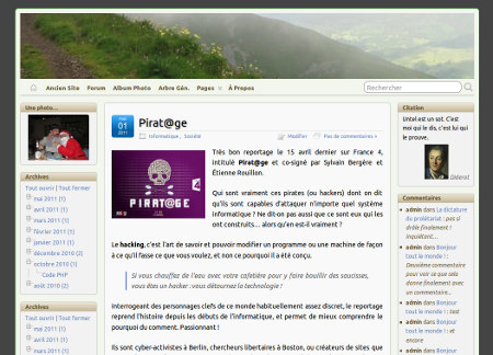 le thème Suffusion personnalisé