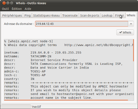 résultat de whois