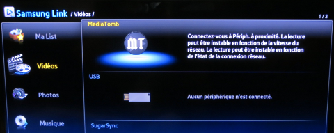 mediatomb sur samsung