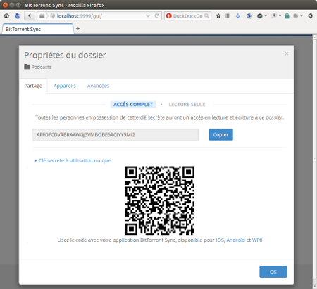 QR code du Partage