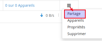 Options - Partage