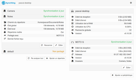 interface web PC