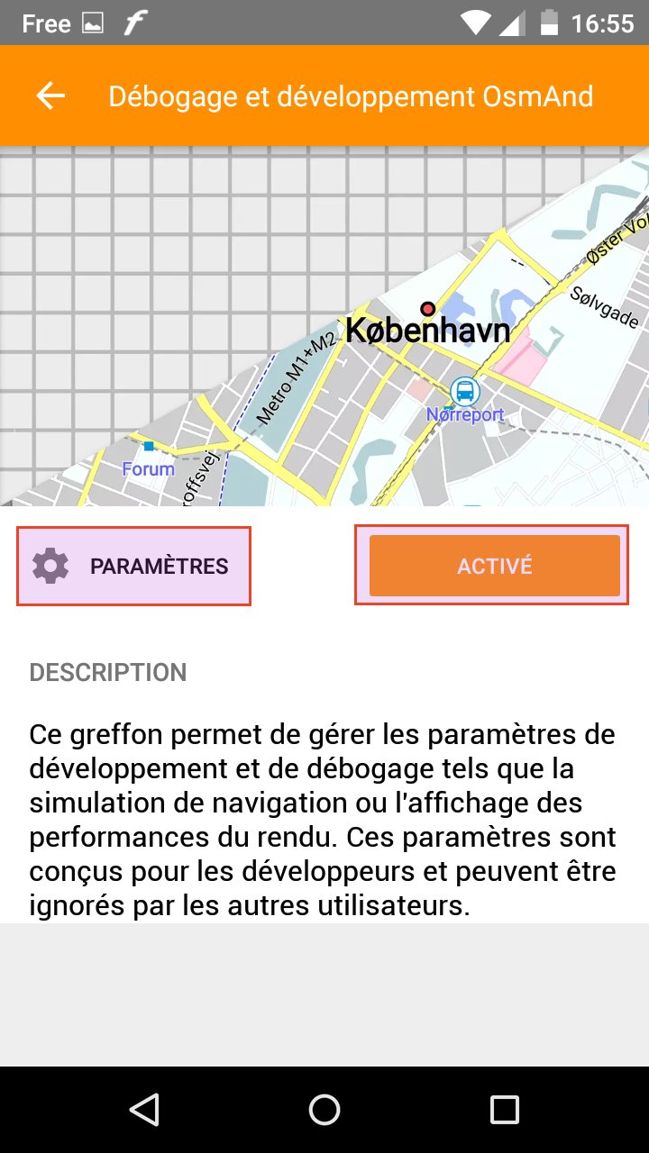 osmand plugin debogage