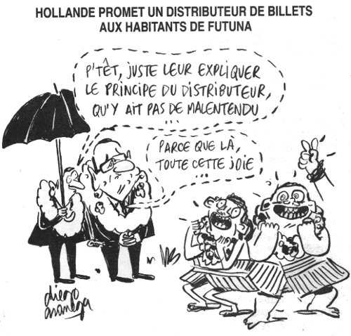 Un distributeur de billets à Futuna